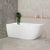 Byron Egg 55 inch Acrylic Freestanding Left Corner Bathtub, Matte White