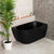 Byron Egg 47 inch Acrylic Freestanding Right Corner Bathtub, Matte Black
