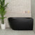 Byron Egg 47 inch Acrylic Freestanding Right Corner Bathtub, Matte Black