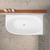 Byron Egg 51 inch Acrylic Freestanding Right Corner Bathtub, Matte White