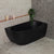 Byron Egg 55 inch Acrylic Freestanding Right Corner Bathtub, Matte Black
