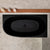 Byron Egg 55 inch Acrylic Freestanding Right Corner Bathtub, Matte Black