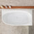 Byron Egg 55 inch Acrylic Freestanding Right Corner Bathtub, Matte White