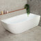 Byron Egg 67 inch Acrylic Freestanding Right Corner Bathtub, Matte White