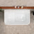 Estus 47 inch Acrylic Freestanding Back to Wall Japanese Soaking Bathtub with Seat, Matte White