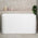 Estus 51 inch Acrylic Freestanding Back to Wall Japanese Soaking Bathtub with Seat, Matte White