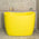 Ofuro 47 inch Acrylic Freestanding Extra Height Japanese Soaking Bathtub with Seat, Matte Lemon Meringue - SPECIAL EDITION