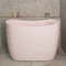 Ofuro 47 inch Acrylic Freestanding Extra Height Japanese Soaking Bathtub with Seat, Matte Light Pink - SPECIAL EDITION