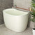 Ofuro 47 inch Acrylic Freestanding Extra Height Japanese Soaking Bathtub with Seat, Matte Light Pistachio - SPECIAL EDITION