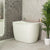 Ofuro 47 inch Acrylic Freestanding Extra Height Japanese Soaking Bathtub with Seat, Matte Light Pistachio - SPECIAL EDITION
