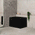 Cubix Extra Height 39 inch Acrylic Freestanding Japanese Soaking Bathtub, Matte Black