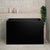 Cubix Extra Height 39 inch Acrylic Freestanding Japanese Soaking Bathtub, Matte Black