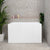 Cubix Extra Height 43 inch Acrylic Freestanding Japanese Soaking Bathtub, Gloss White