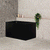 Cubix Extra Height 43 inch Acrylic Freestanding Japanese Soaking Bathtub, Matte Black
