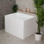 Hicube Multifit 39 inch Acrylic Freestanding Japanese Freestanding Bathtub with Seat, Matte White