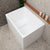 Hicube Multifit 39 inch Acrylic Freestanding Japanese Freestanding Bathtub with Seat, Matte White