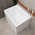 Hicube Multifit 39 inch Acrylic Freestanding Japanese Freestanding Bathtub with Seat, Matte White