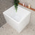 Hicube Multifit 35 inch Acrylic Freestanding Japanese Freestanding Bathtub with Seat, Gloss White