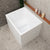 Hicube Multifit 35 inch Acrylic Freestanding Japanese Freestanding Bathtub with Seat, Matte White