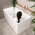 Cubix Multifit 55 inch Acrylic Freestanding Bathtub, Matte White