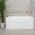 Cubix Multifit 55 inch Acrylic Freestanding Bathtub, Gloss White