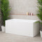Cubix Multifit 55 inch Acrylic Freestanding Bathtub, Matte White