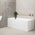 Cubix Multifit 67 inch Acrylic Freestanding Bathtub, Gloss White