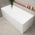 Cubix Multifit 67 inch Acrylic Freestanding Bathtub, Matte White