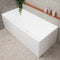 Cubix Multifit 67 inch Acrylic Freestanding Bathtub, Matte White
