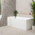 Cubix Multifit 63 inch Acrylic Freestanding Bathtub, Gloss White
