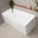 Cubix Multifit 63 inch Acrylic Freestanding Bathtub, Matte White