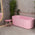 Agora Groove 67 inch Acrylic Freestanding Fluted Oval Freestanding Bathtub, Matte Pink - SPECIAL EDITION