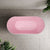 Agora Groove 67 inch Acrylic Freestanding Fluted Oval Freestanding Bathtub, Matte Pink - SPECIAL EDITION