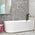 Brighton Groove 67 inch Acrylic Freestanding Right Corner Bathtub, Gloss White