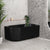 Agora Groove 59 inch Acrylic Freestanding Right Corner Bathtub, Matte Black