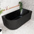 Agora Groove 59 inch Acrylic Freestanding Right Corner Bathtub, Matte Black