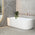 Agora Groove 67 inch Acrylic Freestanding Left Corner Bathtub, Gloss White