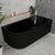 Agora Groove 67 inch Acrylic Freestanding Right Corner Bathtub, Matte Black