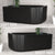 Agora Groove 59 inch Acrylic Freestanding Right Corner Bathtub, Matte Black