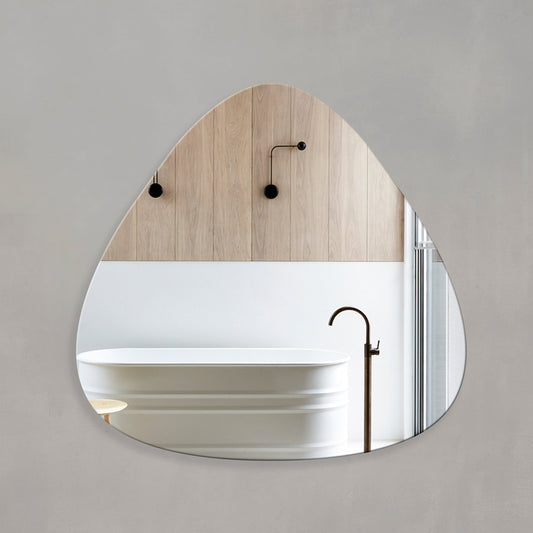 Pearla Drop 800mm Frameless Mirror with Polished Edge