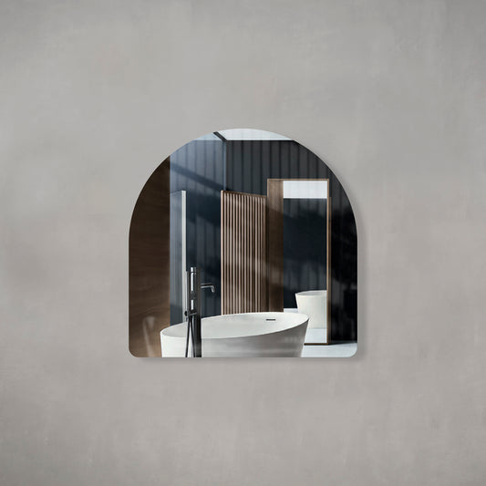 Arco Arch 800mm x 800mm Frameless Mirror with Polished Edge