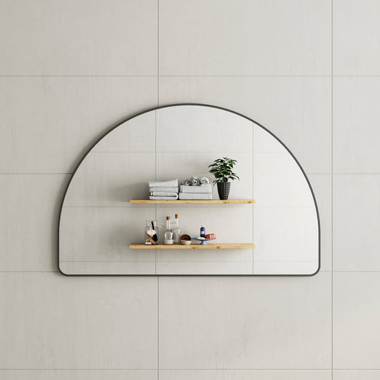Arco Arch 1200mm x 800mm Mirror with Matte Black Frame