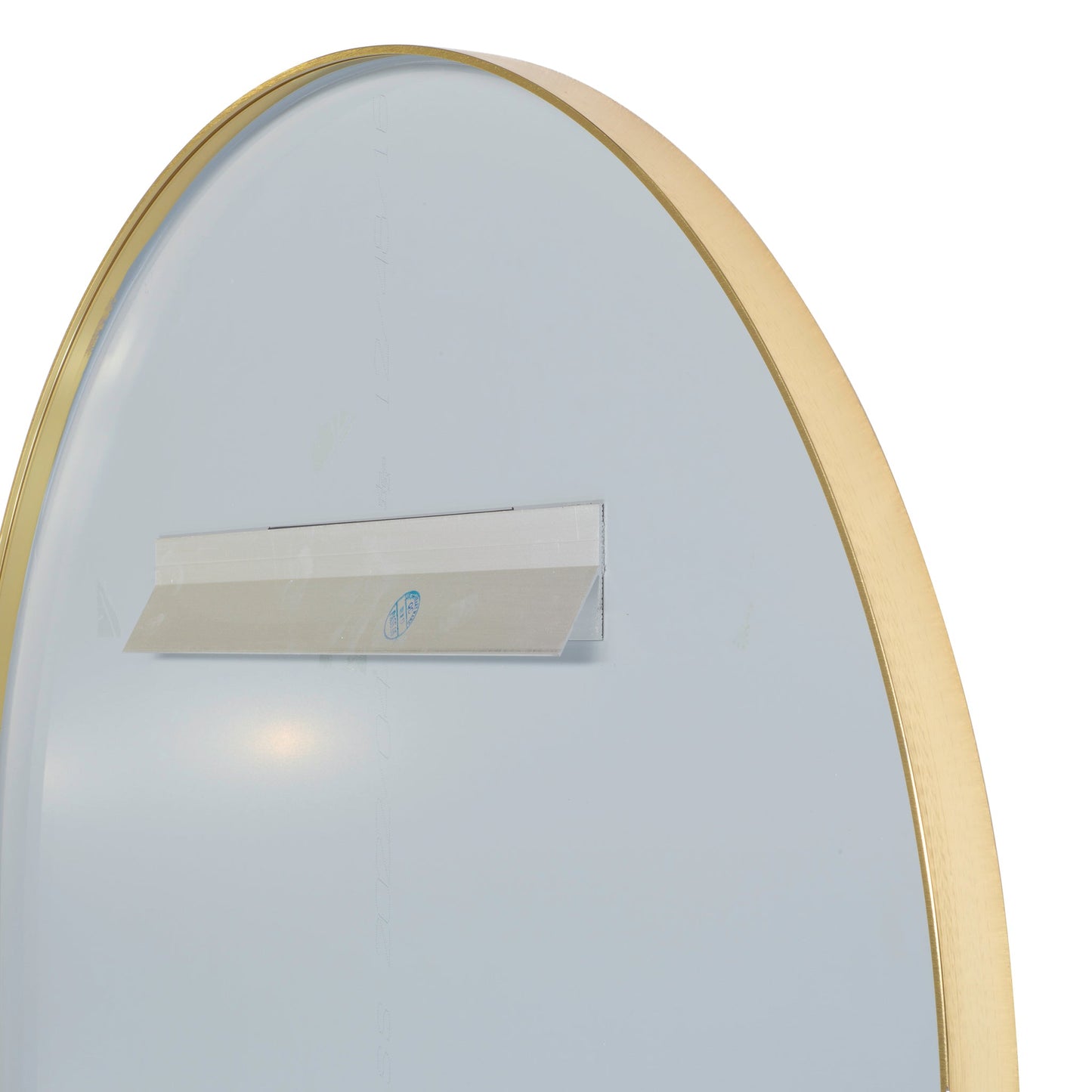 Arco Arch 550mm x 1000mm Mirror with Brushed Brass (Gold) Frame