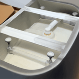 Byron Egg 47 inch Acrylic Freestanding Back to Wall Bathtub, Matte Black