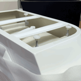 Byron Egg 67 inch Acrylic Freestanding Left Corner Bathtub, Matte White