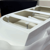 Byron Egg 63 inch Acrylic Freestanding Right Corner Bathtub, Gloss White