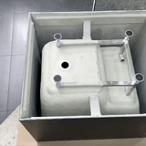 Hicube Multifit 39 inch Acrylic Freestanding Japanese Freestanding Bathtub with Seat, Matte Black